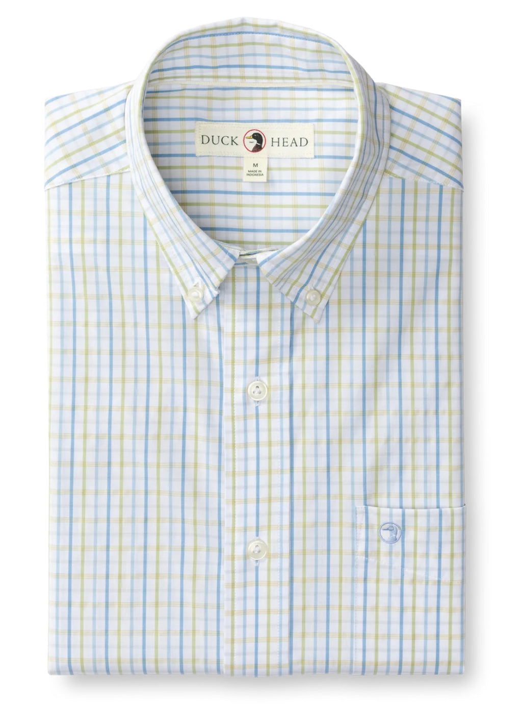 Duck Head Performance Poplin Shirt—Pear Green