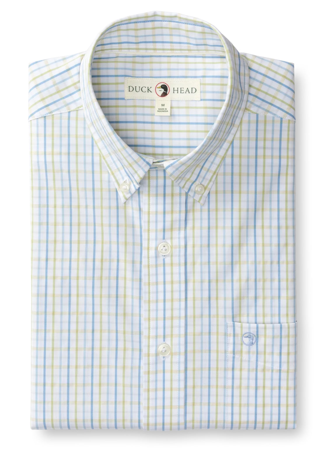 Duck Head Performance Poplin Shirt—Pear Green