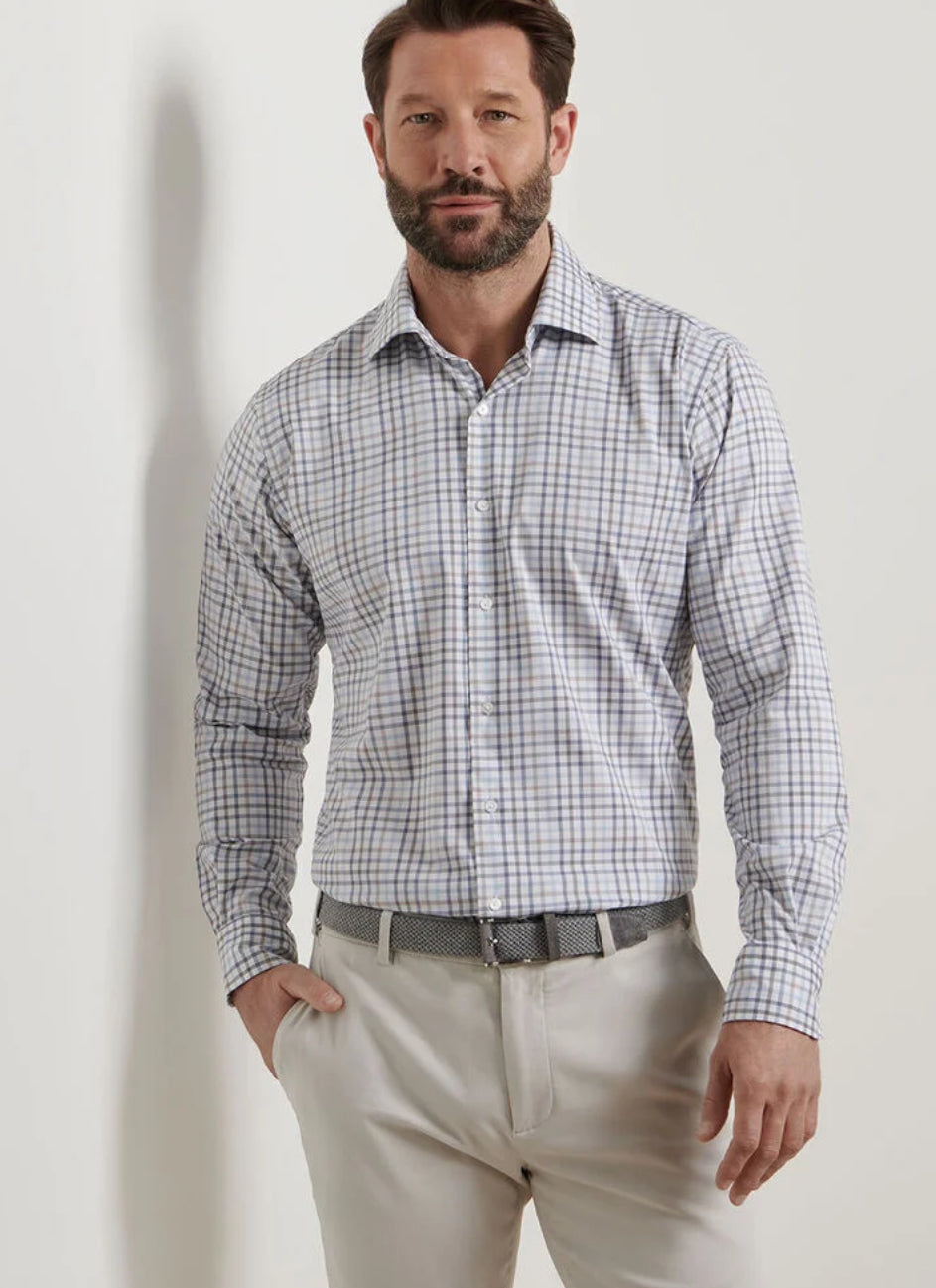 Peter Millar North Coast Crown Cotton-Stretch Sport Shirt