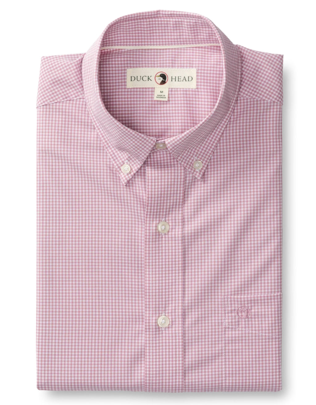 Duck Head Performance Poplin Shirt—Desert Pink