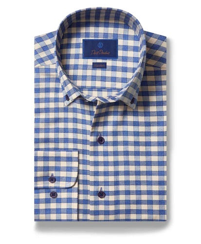 David Donahue Gingham Sport Shirt